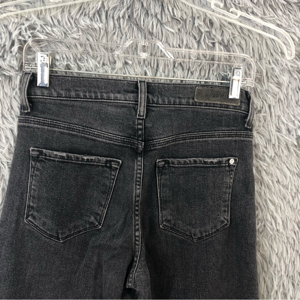 Baldwin Jeans Kansas City Lola High Rise Straight Leg Womens 27 Onyx Cropped - Picture 2 of 13